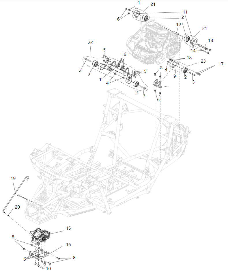 ASSEMBLAGE D'INSTALLATION D'ALIMENTATION