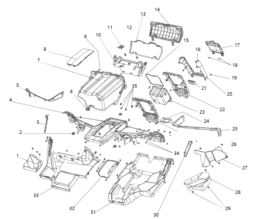 Internal rubber and plastic parts INTERNAL RUBBER AND PLASTIC PARTS