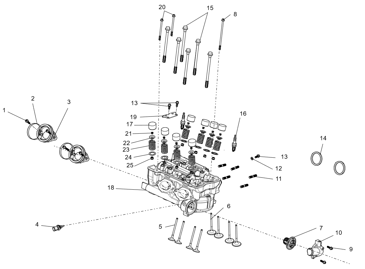 Cylinder head cover sub-assembly