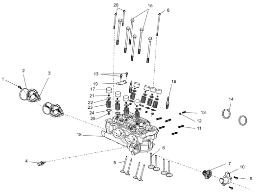 sous-ensemble du couvercle de culasse