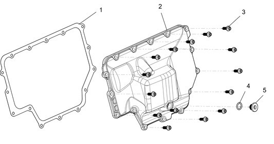 Oil pan sub-assembly