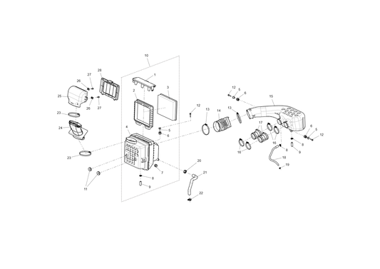 Assemblage du système d'admission