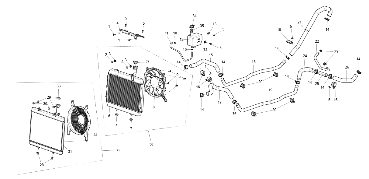 2022 Cooling system assembly