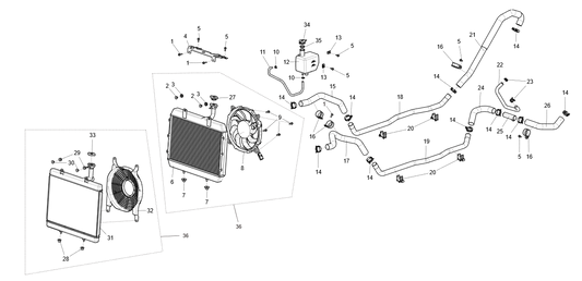 2022 Cooling system assembly