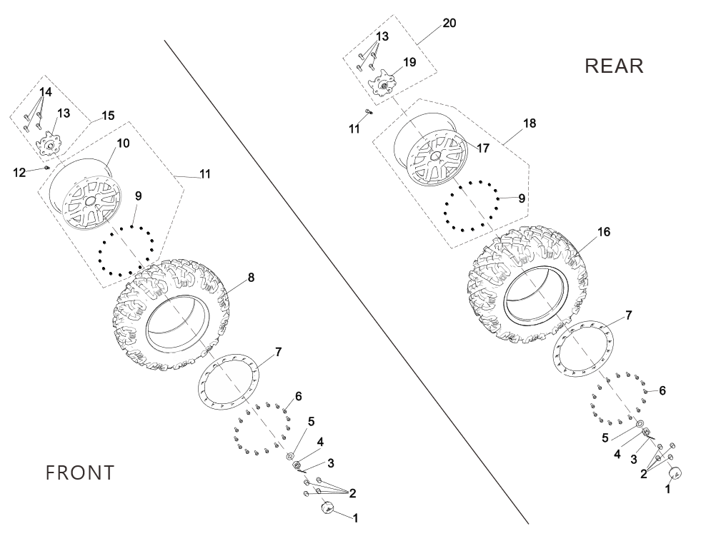 Beadlock Ring with aluminum rim-US standard