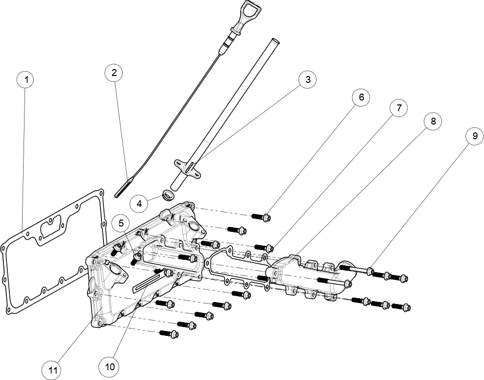 Upper crankcase cover sub-assembly