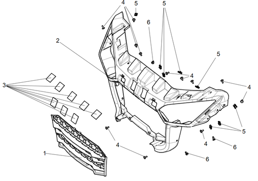 Headlight mask assembly FRONT HEADLIGHT COVER