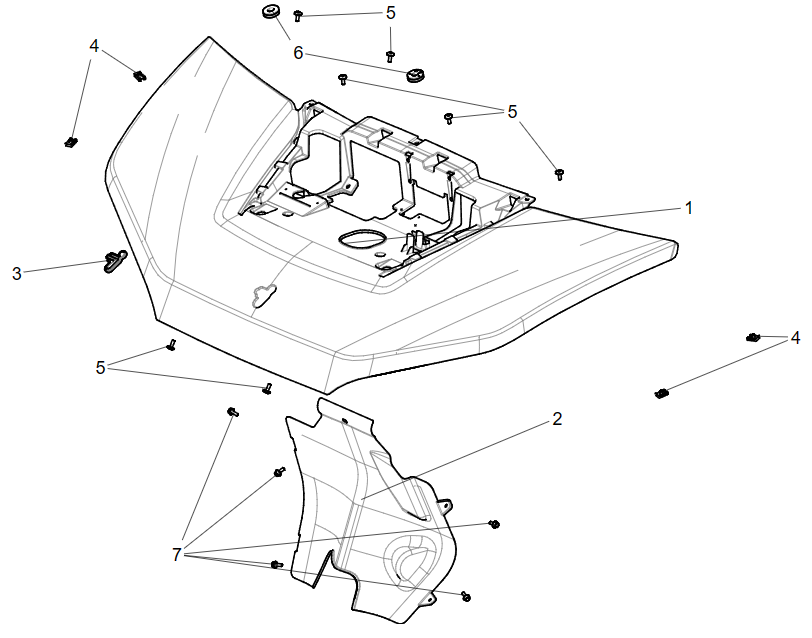 Front panel components FRONT COVER