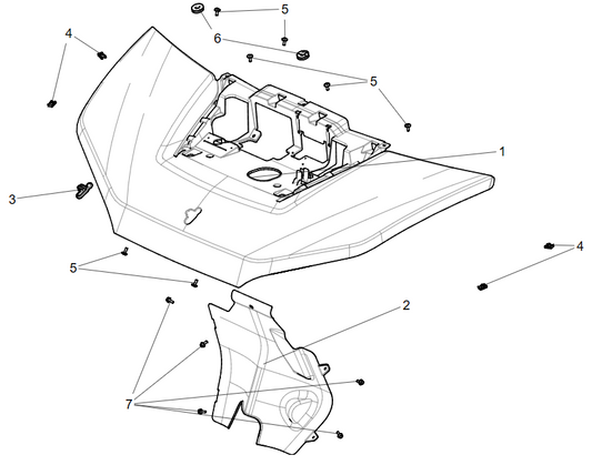 Front panel components FRONT COVER