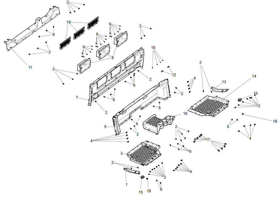 FIRST ROW PLASTIC PARTS