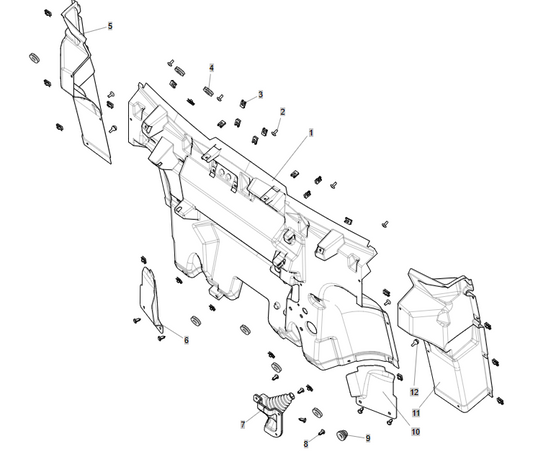 Front bezel assembly FRONT GUARD