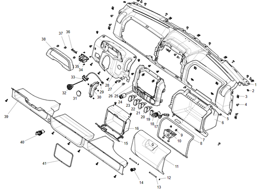 kit de montage pour tableau de bord TABLEAU DE BORD