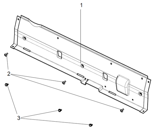 Seat rear guard assembly SEAT LOWER REAR GUARD