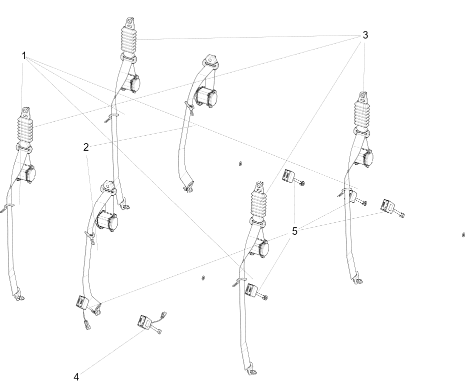 Assemblage de la ceinture de sécurité CEINTURE DE SÉCURITÉ