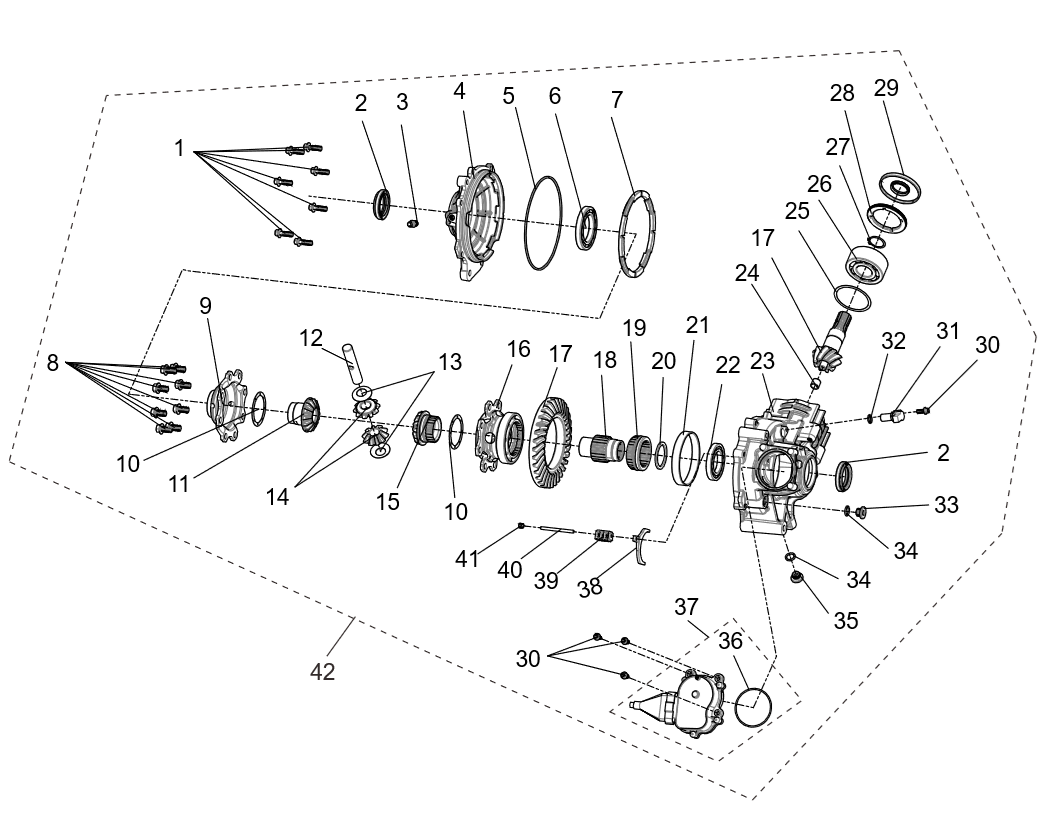 Assemblage de l'essieu avant