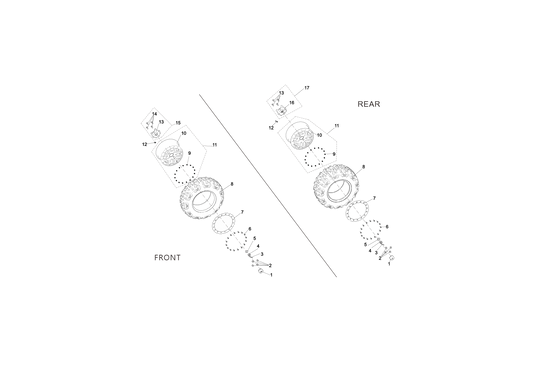 Jantes en aluminium anti-éclatement (norme américaine) BEADLOCK RIM EPA 30 pouces