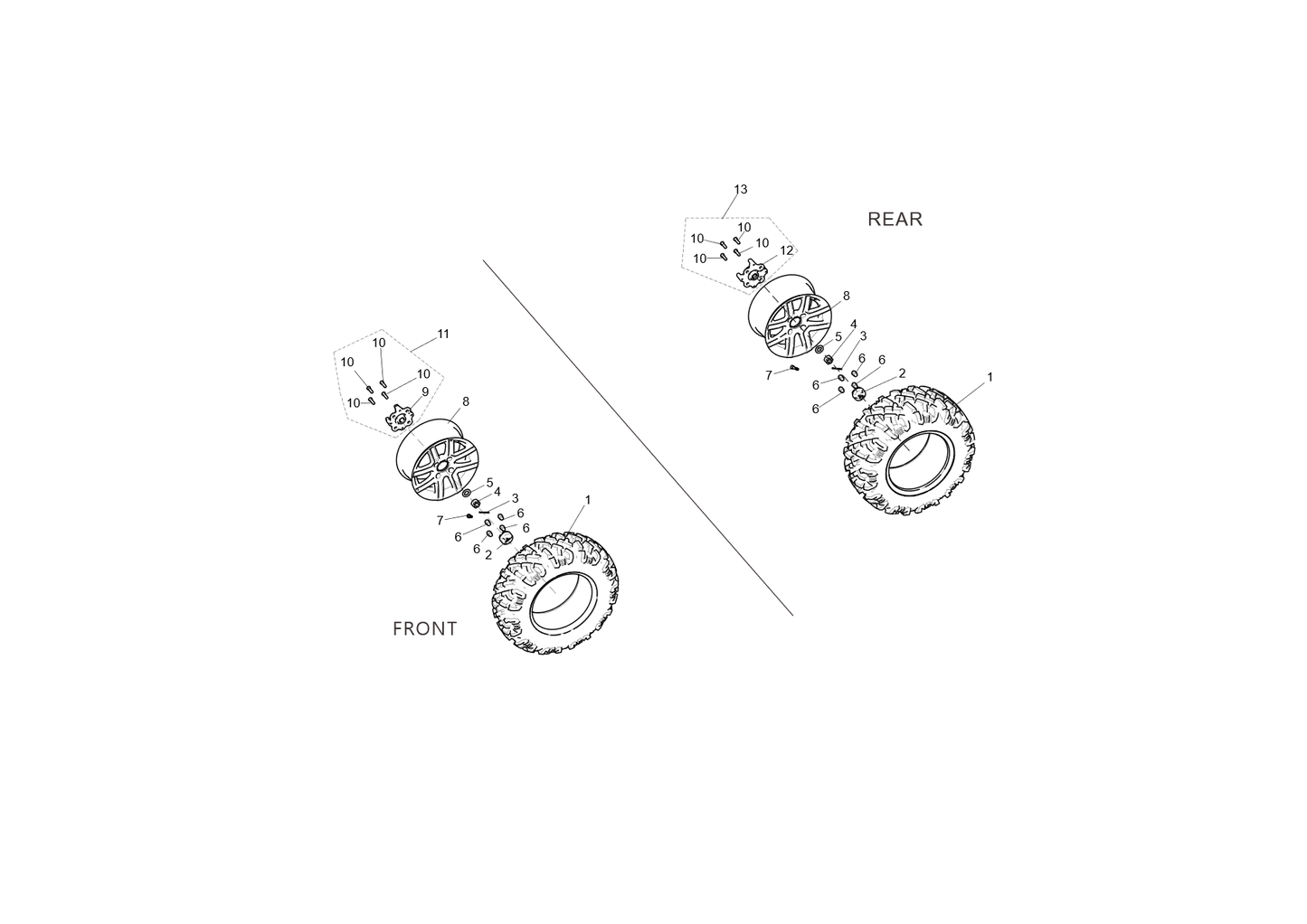 Ordinary aluminum wheels (US regulations) Aluminum Rim EPA 30 Inch