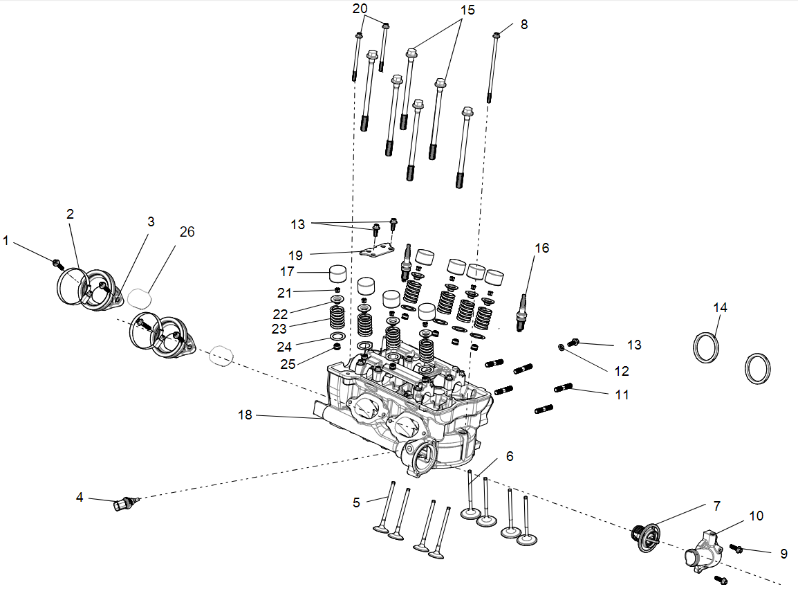 Cylinder head cover sub-assembly