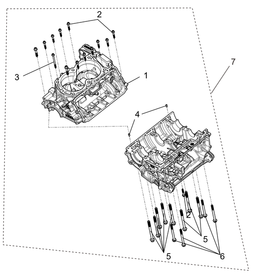 Crankcase sub-assembly