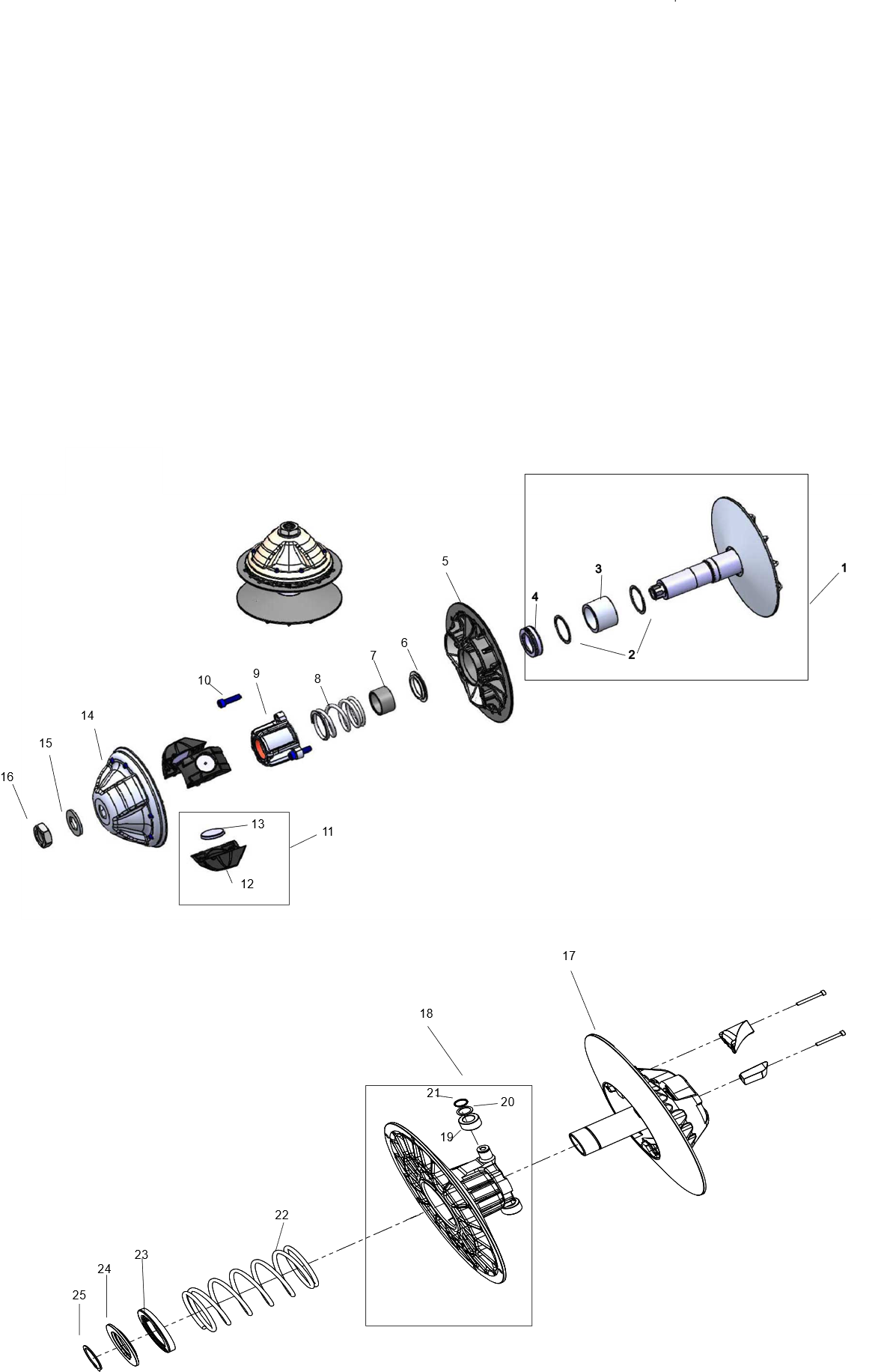 Cvtech wearing parts