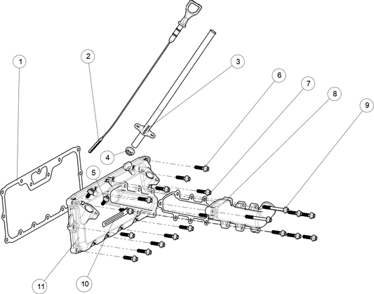 Upper crankcase cover sub-assembly