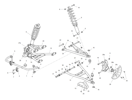 Ensemble de suspension avant