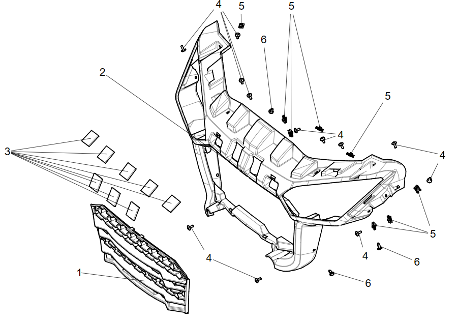 Headlight cover assembly FRONT HEADLIGHT COVER