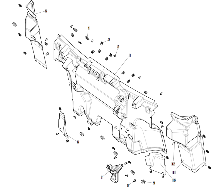 Front bezel assembly FRONT GUARD