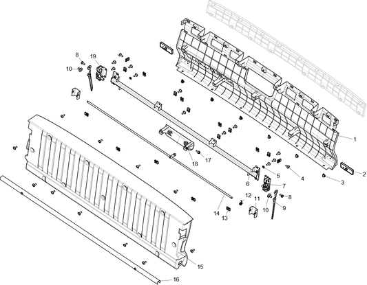 assemblage du panneau de porte de la caisse de chargement
