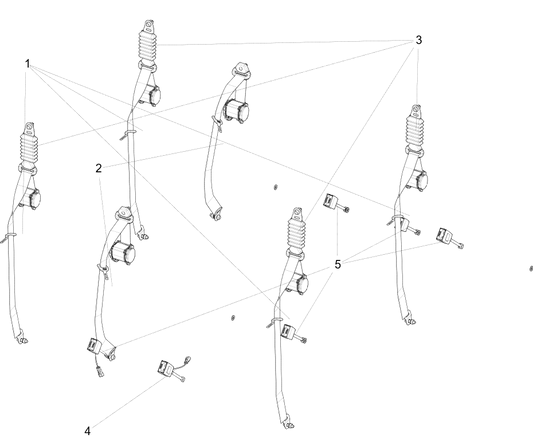 Assemblage de la ceinture de sécurité CEINTURE DE SÉCURITÉ