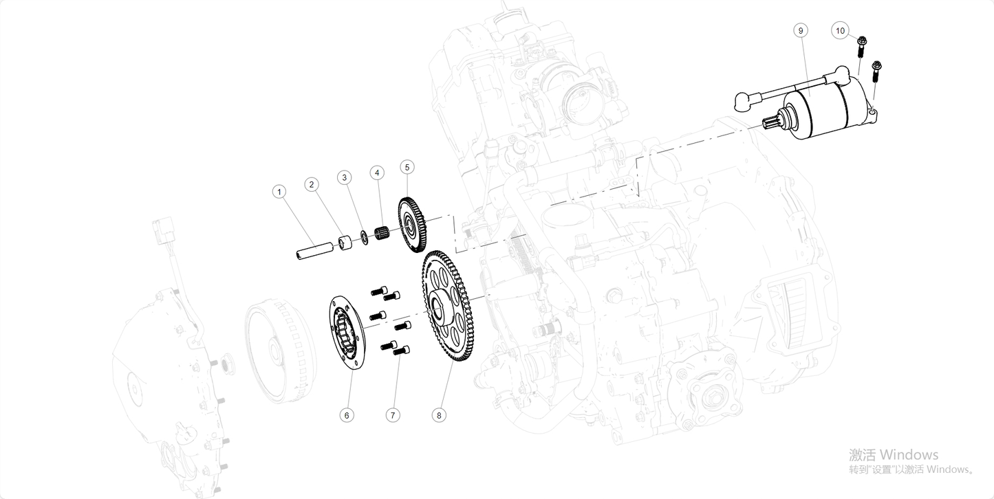 STRATING SYSTEM starter assembly