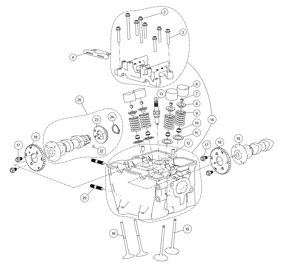 CYLIDNER HEAD COVER Cylinder head sub-assembly