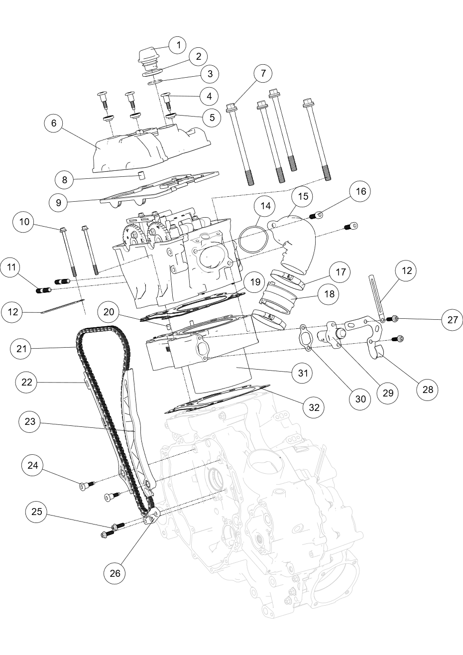 CYLINDER AND CYLINDER HEAD Cylinder head cylinder block assembly