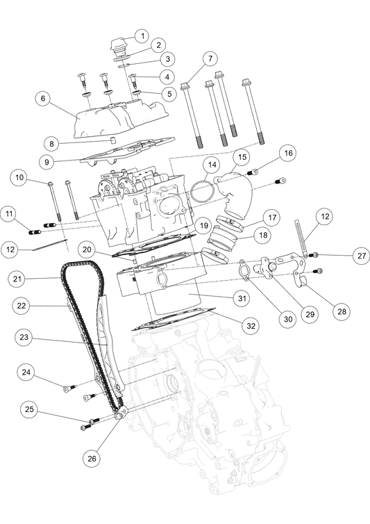 CYLINDER AND CYLINDER HEAD Cylinder head cylinder block assembly