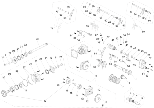 TRANSMISSION SYSTEM Speed change system