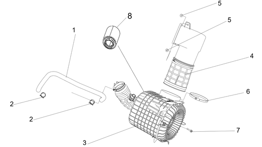 U06-A200000-000-00 Air intake system assembly