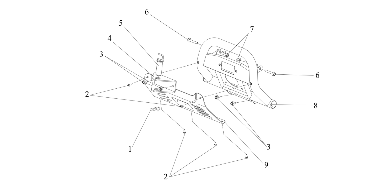 Metal structural parts (front bumper) Front bumper