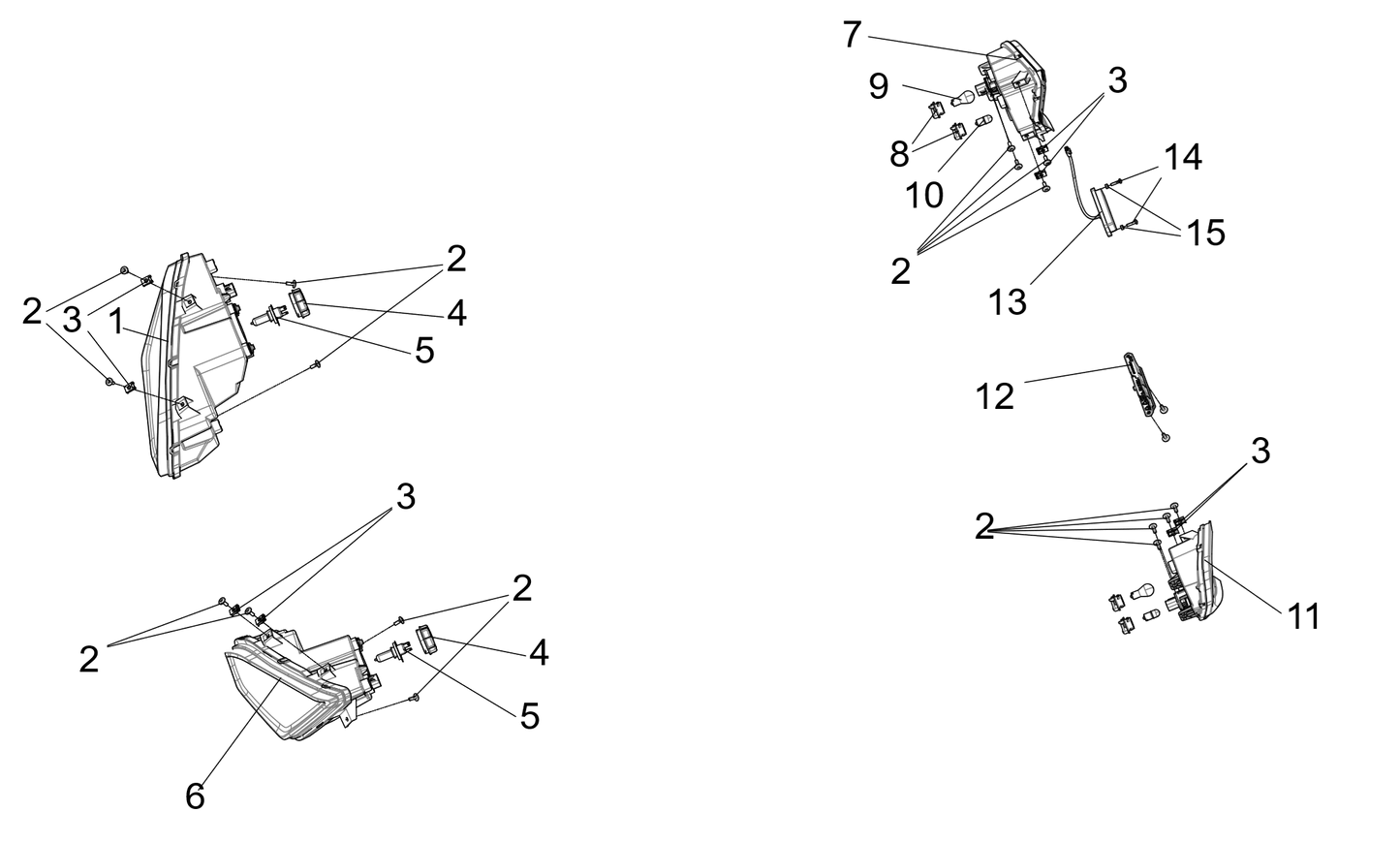 LAMPS WITH TURN SIGNAL Lamps (European regulations)