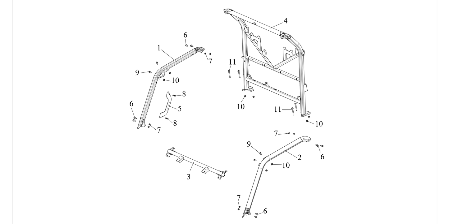 Top beam assembly TOP BEAM