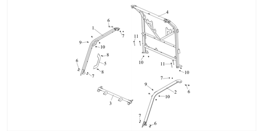 Top beam assembly TOP BEAM