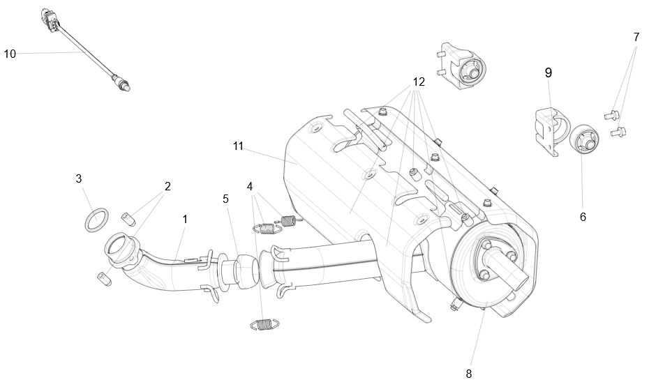 U06-A300000-000-00 Exhaust system assembly