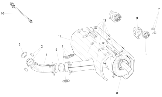 Ensemble du système d'échappement U06-A300000-000-00