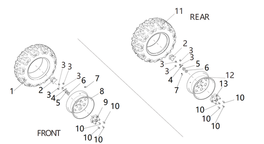 Roue en acier - Norme américaine ROUE EN ACIER EPA